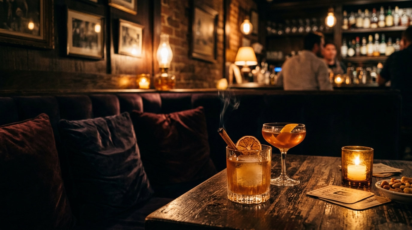 隱密古典 Speakeasy 酒吧的微醺角落與精緻聖誕特調